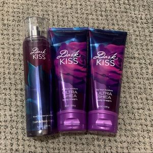 Bath and body works Dark Kiss (3) lot new large